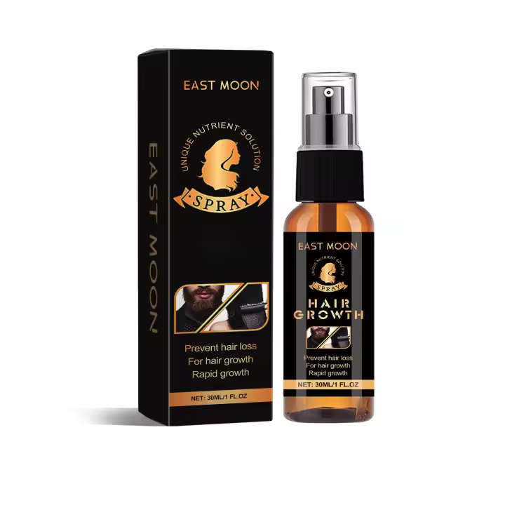 EAST MOON Cabello denso para control de aceite, hidratante, suavizante, protección del cuero cabelludo, cabello grueso y fuerte, spray no graso - 1