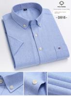 Camisa Oxford 100% de algodón para hombre, ropa de verano a rayas a cuadros de manga corta para hombre, camisa de vestir de corte Regular de negocios de gran tamaño 7XL 6XL - details 12