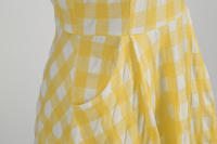 Falda a cuadros, cuello de muñeca vintage, vestido de encaje, picnic, Juego - details 6