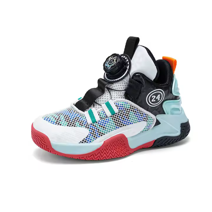Zapatillas de baloncesto para niños, zapatos antideslizantes cómodos, ligeros y de moda para adolescentes 6 - 1