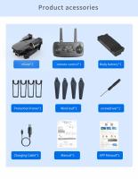 2025 nuevo E88Pro RC Drone 4K profesional con cámara HD gran angular 1080P helicóptero plegable WIFI FPV altura mantener juguete de regalo - details 21