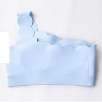 Sujetador deportivo de hombro, sujetador de yoga sin costuras con bordes festoneados, adecuado para ropa deportiva de mujer, gimnasio, correr, fitness - details 5