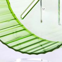 Rueda de correr silenciosa de cristal para hámster, rueda deportiva, ratón pequeño, roedor para correr lento, sable de altura ajustable, suministros de juguetes deportivos - details 4