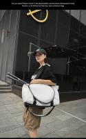 Combi-Bolsa para raqueta de Tenis, raqueta padel, bádminton aqueta, Unisex Adulto, Negro/Blanco - details 6