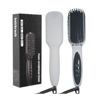 Fast Heating Anti Scald Beard Straightening Comb for Men Professional Hair Styling Straightener Brush for Women Auto Shutoff - details 4