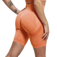Pantalones cortos deportivos de cintura alta para Yoga, mallas ajustadas de alta elasticidad a la moda para gimnasio, entrenamiento, correr, levantamiento de cadera, pantalones cortos de punto - details 3