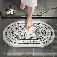 Alfombra de baño antideslizante, felpudo Floral, alfombras absorbentes, Alfombra de entrada, alfombras de piso de balcón, sala de estar, baño, Decoración de cocina, alfombras de felpa - details 4