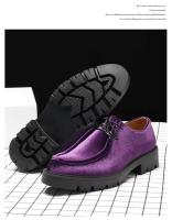 Zapatos informales de boda de vestir estilo caminar para hombres de negocios de cuero PU oficial de verano - details 3