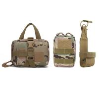 Bolsas tácticas para perros Molle, juego de cinturón, pegatina, entrenamiento militar, chaleco - details 12