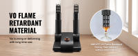 SucceBuy Secador de zapatos con soplador de calor: plegable de 2 tubos o desmontable de 4 tubos, negro y naranja - details 3