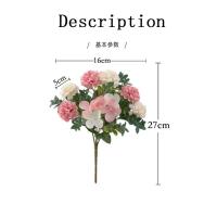 Flores artificiales de 27CM, decoración de mesa de hortensias, 8 cabezas, ramo de hortensias artificiales, regalos DIY, flores falsas, decoración para el hogar y la boda - details 0