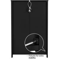 Armario de Baño de Madera Ajustable con Cajón y Estante Diseño de Doble Puerta para Sala de Estar Entrada Blanca Almacenamiento de Cocina Multiusos - details 16