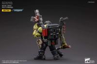 JOYTOY 40k 1/18 figuras de acción Anime 12CM Ork Kommandos Nob Nazbog Ragrob Snarit Rotbilge Balrukk juguete de modelo de colección - details 24