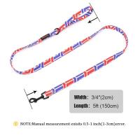 Correa nailon perro 150cm, cuerda de plomo con estampado colorido perros y gatos, correas cinturón mascotas, entrenamiento para - details 0