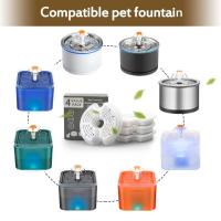 Filtros de Fuente de Repuesto de Carbono Activado Juego de Repuesto para Dispensador de Agua Potable para Perros y Gatos 4/8/16 Uds - details 0