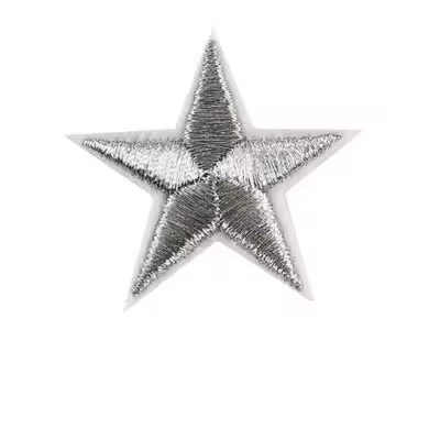 10 Piezas de Parches Bordados con Motivo Militar en 9 Colores, Insignias Doradas de 5 Estrellas para Planchar en la Ropa - 1