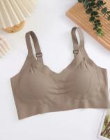 1/2 Unidades. Sujetadores sin costuras de talla grande para mujer, ropa de dormir suave sin aros de copa completa, sujetador de color sólido para mujer, lencería sexy push-up - details 14