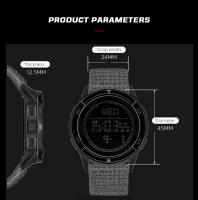 NORTH EDGE ALPS-reloj con brújula de fibra de carbono para hombre, Original, correa de nailon, resistente al agua hasta 50M - details 11