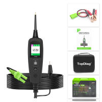 Prueba de Circuito Automotriz Topdiag P100 Probador de Potencia de 12V 24V con Cable de 40Pies - details 3
