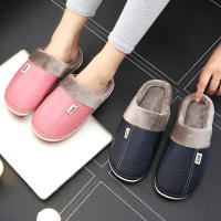 Zapatillas cálidas impermeables para hombre, chanclas gruesas de felpa, antideslizantes, planas, para el hogar y el dormitorio, talla grande 50 y 51 - details 2