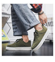 Zapatos para caminar con suela de plataforma para hombre, calzado para monopatín, cómodas zapatillas de tenis a la moda para hombre, Color sólido - details 16