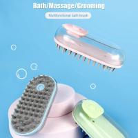 Cepillo de Baño para Mascotas Cepillo de Masaje Relajante para Perros Limpieza Suave para Piel Sensible Suministros para Mascotas - details 0