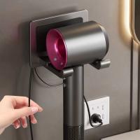 Soporte ajustable para montar en la pared, estante de almacenamiento para secador de pelo resistente y sin perforaciones, soporte para secador de pelo a prueba de herrumbre de aleación de aluminio - details 9