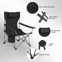 Juego de 2 Sillas de Camping Sillas Plegables, Silla de Acampada Portátil, Ligera para Picnic, Playa, Jardín, Pesca, con Portavasos, Gris - details 14