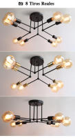 Lámpara de techo Led moderna, iluminación interior para sala de Estar, comedor, dormitorio, cocina, Industrial, de hierro, decoración del hogar - details 7