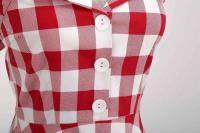 2025 nuevo Hepburn verano Vintage lunares mujeres Halter elegante fiesta 50s 60s Rockabilly Pin Up túnica Swing vestido de cola - details 31