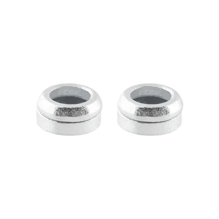 Espaciador de freno de disco M6 de aleación de aluminio, arandela M6, espaciador, junta de pinza de freno de disco fija MUQZI M6, arandela cóncava convexa MTB, 2 uds. - 1