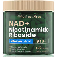 Suplemento NAD caliente 120 cápsulas, ribosido de nicotinamida liposomial, resveratrol, quercetina, resveratrol de ribosido de nicotinamida NAD 910 mg para mujeres y hombres, suplemento NAD para antienvejecimiento y regeneración celular - details 0