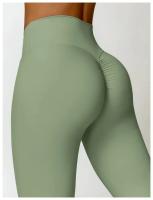 Pantalones de Yoga de cintura alta para mujer, mallas deportivas sin costuras para gimnasio, entrenamiento, barriga, correr - details 8