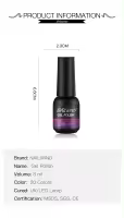 NAILWIND-Juego de manicura semipermanente, esmalte de uñas semipermanente, Gel de extensión, pegamento, capa superior y Base, UV Led - details 6