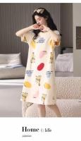 Conjunto De Pijamas De Verano Para Mujer Talla Grande Estampado De Oso Y Corazón Casual Manga Corta Pantalones Anchos Ropa De Dormir Transpirable De Poliéster - details 6