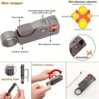 Engarzadora de Cable coaxial de acero al carbono, juego de herramientas pelacables multifuncional resistente al desgaste, extensión de Cable coaxial - details 9