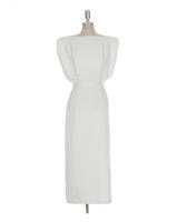 BGTEEVER-vestido ajustado sin mangas para mujer, prenda con abertura lateral, cuello redondo, cintura ajustada, ceñido a la cadera, Verano - details 23