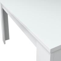 Mesa de Comedor Extensible de Madera Blanca Estilo Canadiense 140 a 190cm Ancho 90 Altura 78 - details 34