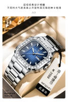 Marca suiza de lujo nuevo reloj de hombre con doble calendario reloj de diamantes - details 4
