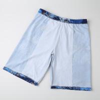 Bañador con estampado de plantas para hombre, pantalones cortos de playa, medio Panty, traje de baño de secado rápido, cintura elástica con cordón - details 2