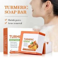 Jabón de Turmeric Hecho a Mano Limpieza Corporal Ligera, Iluminación para Underarmas, Cuidado de Piel Suave Conjunto de Jabón para Belleza - details 12