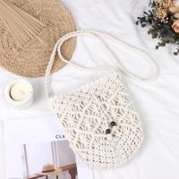 Bolso de Playa de Crochet Mini Bolso de Mano Hecho a Mano para el Verano Cierre con Cordón - details 4