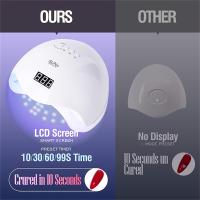 Secador de uñas LED de 48W, Gel de uñas, curado de luz UV, con 4 temporizadores, Sensor automático, Pantalla LCD, Herramientas, 1 unidad - details 0