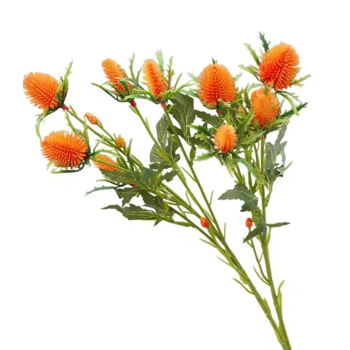 Rama de acebo de mar Artificial de tacto Real, simulación exquisita hecha a mano, flores de acebo de mar, flores falsas realistas - 1