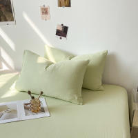 Bonenjoy-funda de almohada de Color sólido, funda de almohada transpirable de 48x74cm, Fundas de cojín rectangulares, fundas de almohada de cama para el hogar, 2 piezas - details 7