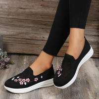 Zapatillas de deporte de malla transpirable para mujer, zapatos cómodos con flores, suaves y sólidos, a la moda, ligeros, 2022 - details 12