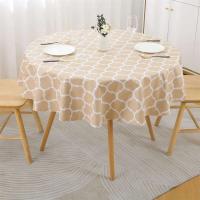 Olanli Mantel Redondo de PVC de 60 Pulgadas Impermeable y Resistente al Calor, Mesa de Comedor de Cocina para Bodas, Funda de Mantel marroquí - details 8