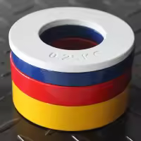 Mini placas de pesas fraccionales para entrenamiento de fuerza, accesorio de disco preciso, color blanco, 0,25Kg - details 2