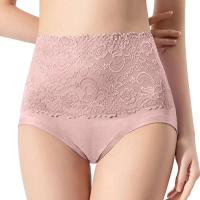 Ropa interior menstrual suave y a prueba de fugas moldeada de alta elasticidad de cintura grande para mujer, ropa interior sexy con control abdominal - details 1