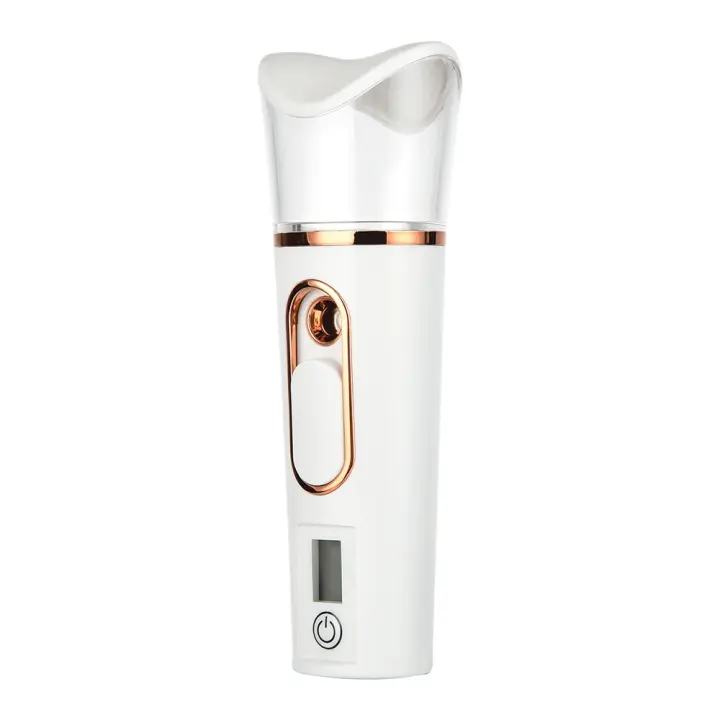 Pulverizador de niebla de mano, Nano instrumento de belleza, Mini humidificador hidratante, cuidado de la piel, pantalla LED, va - 1